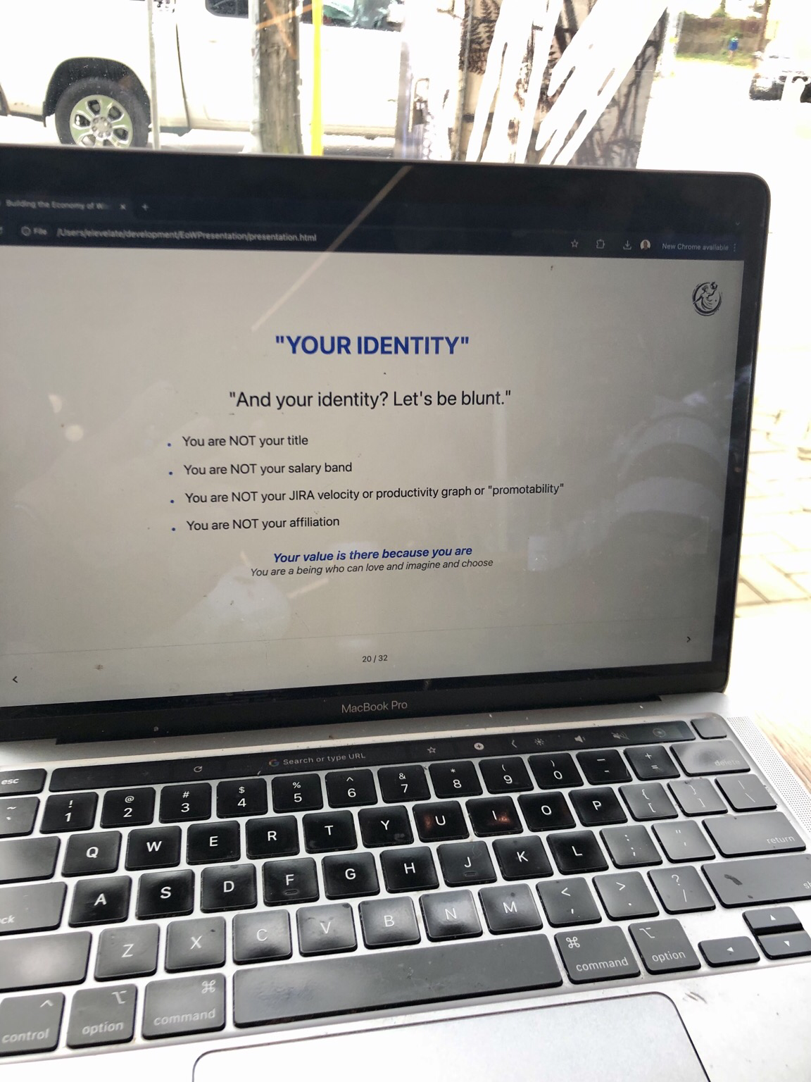 Your identity slide that resonates